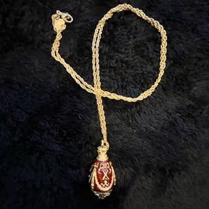 Joan Rivers Classics Collection Tenth Anniversary Egg Pendant